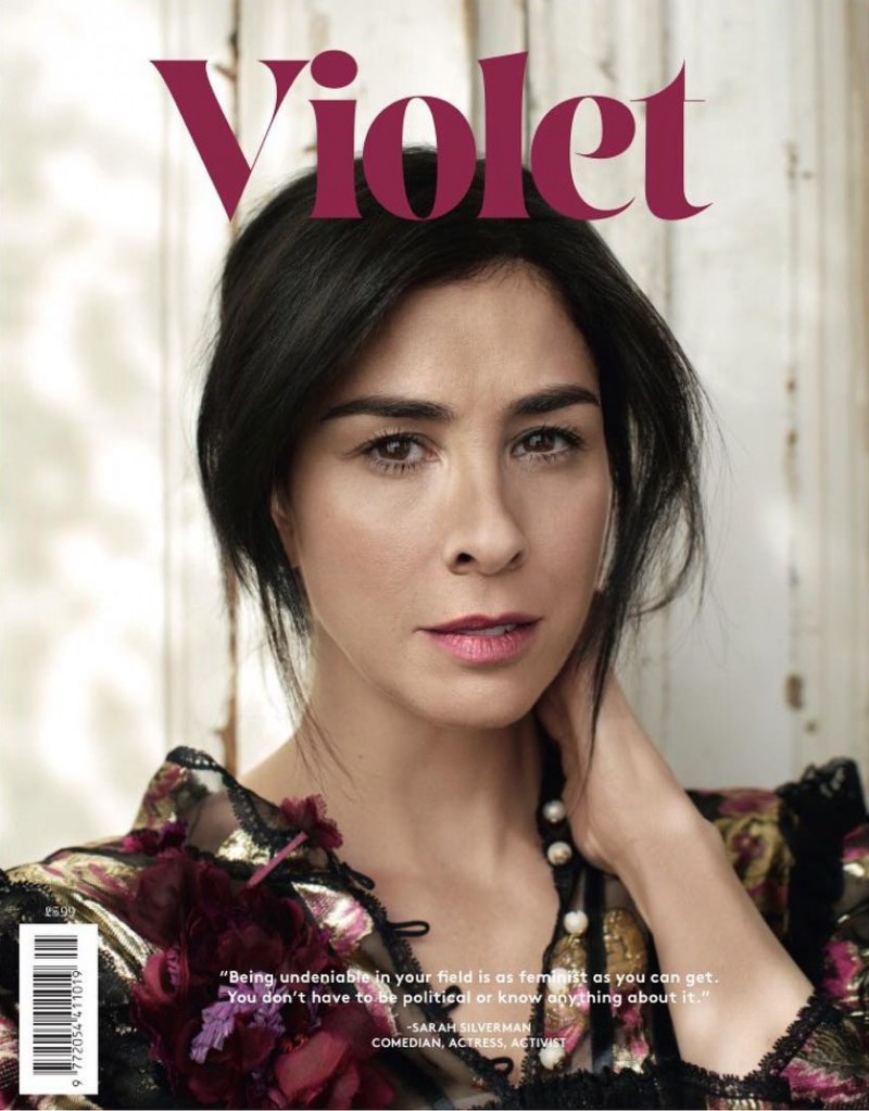 Sarah Silverman featured on the Violet cover from June 2016