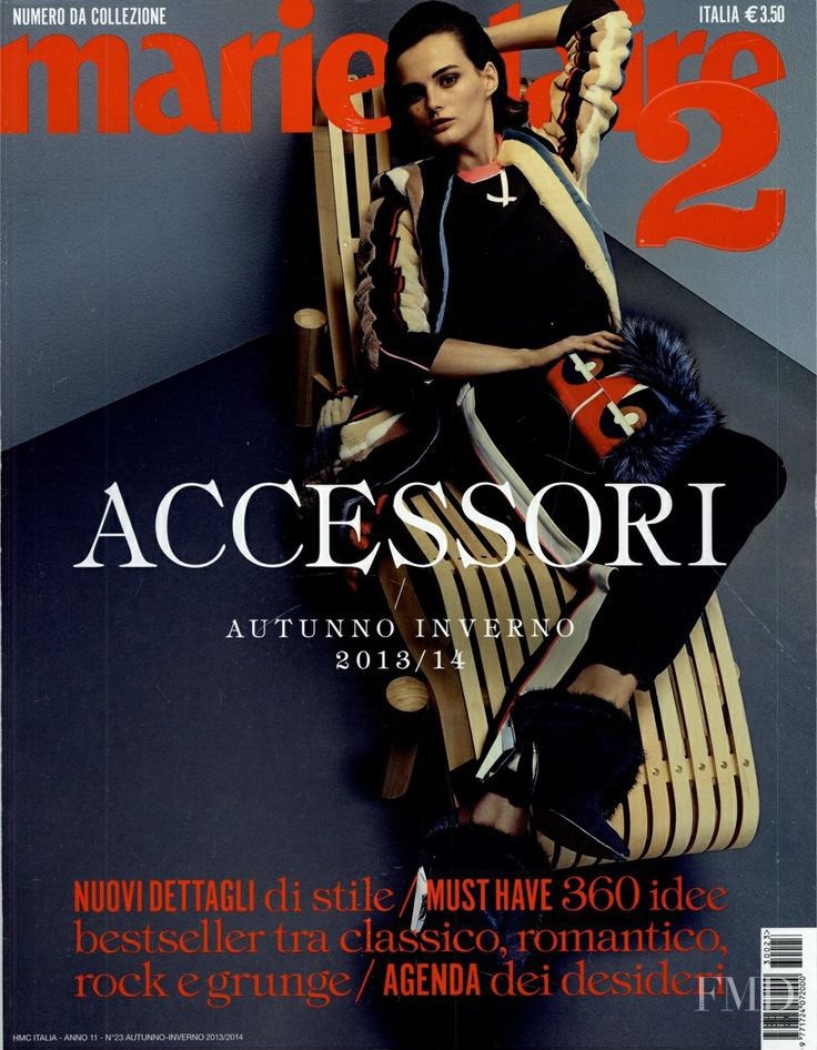 Ksenia Nazarenko featured on the Marie Claire 2 Italy cover from November 2013