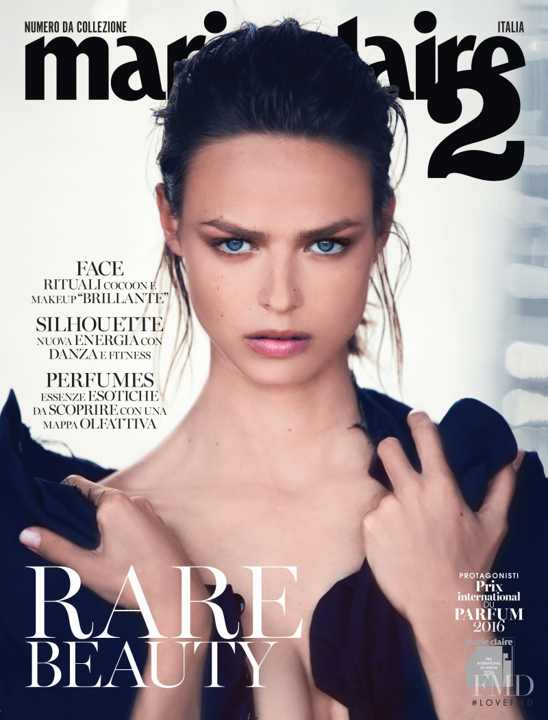 Birgit Kos featured on the Marie Claire 2 Italy cover from December 2016