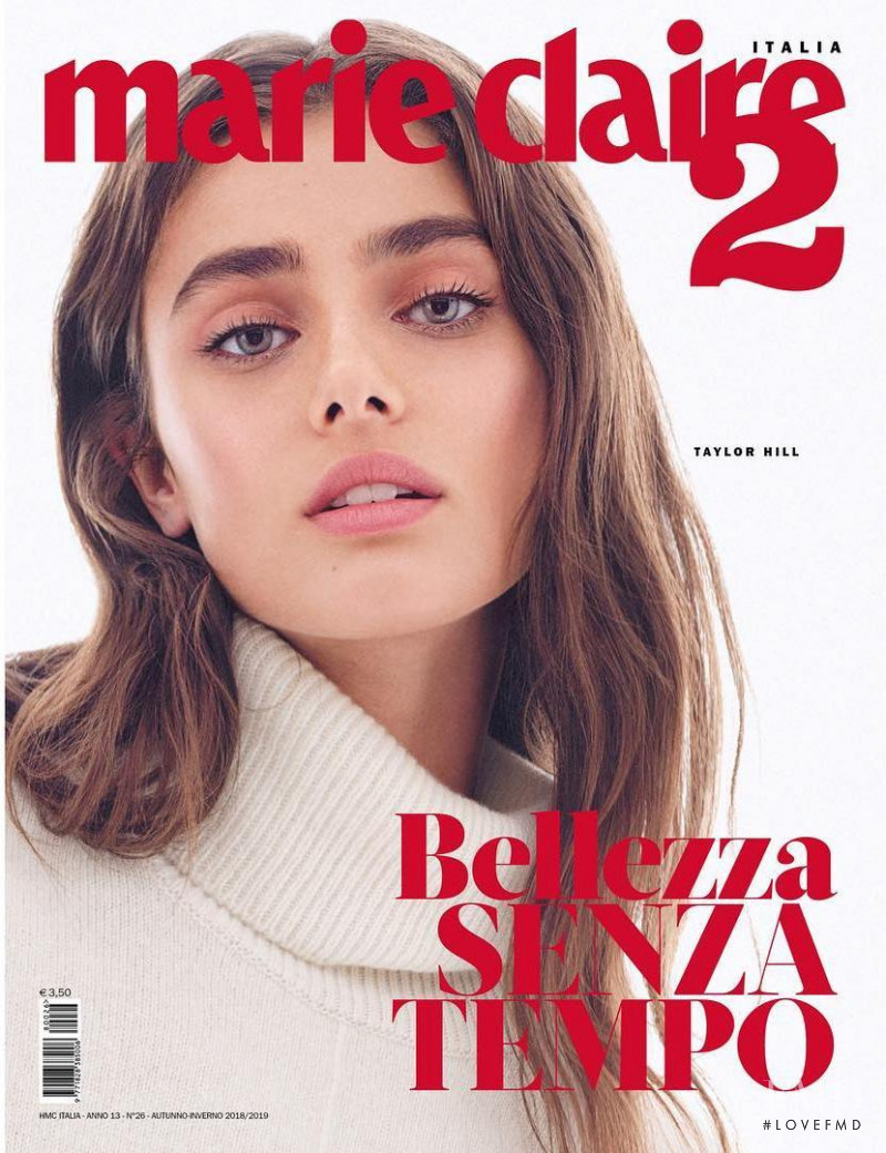 Taylor Hill featured on the Marie Claire 2 Italy cover from December 2018