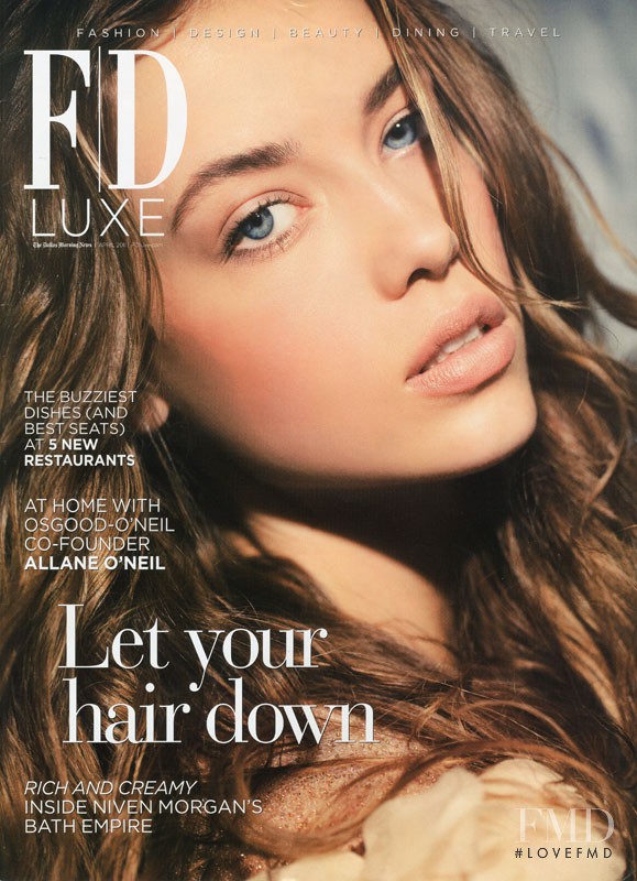 Hannah Ferguson featured on the FD Luxe cover from April 2011