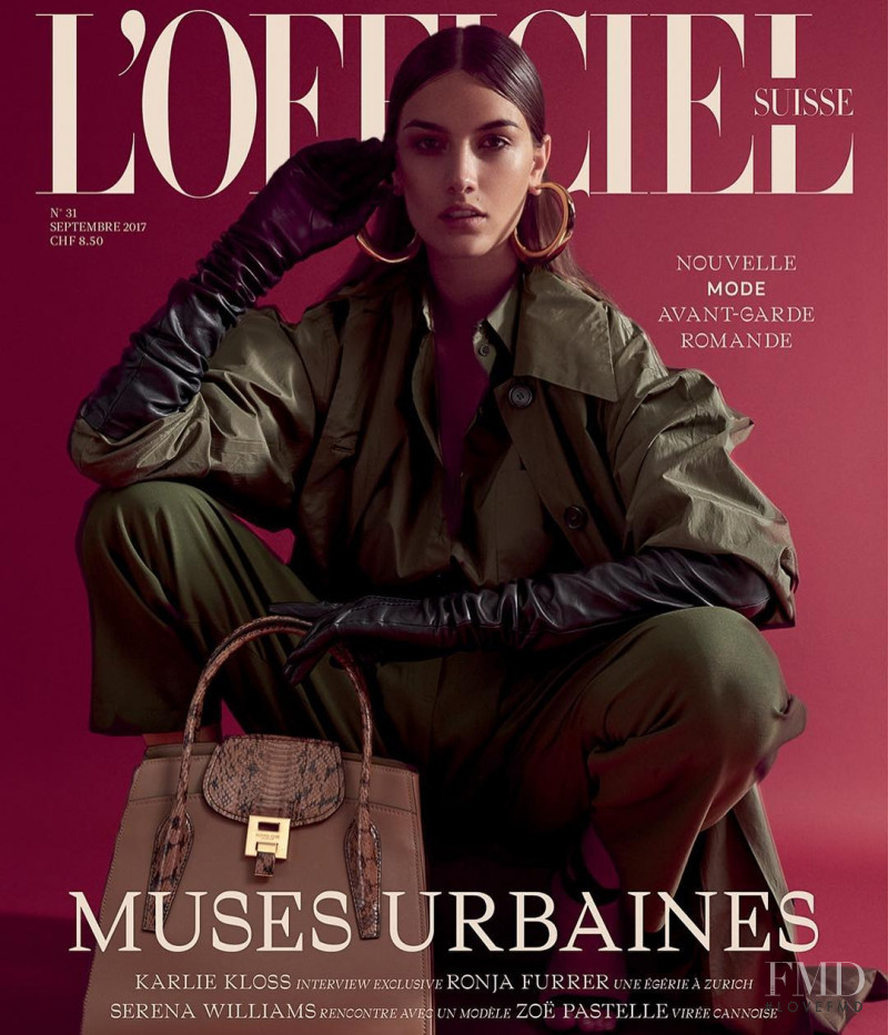 Ronja Furrer featured on the L\'Officiel Switzerland cover from September 2017