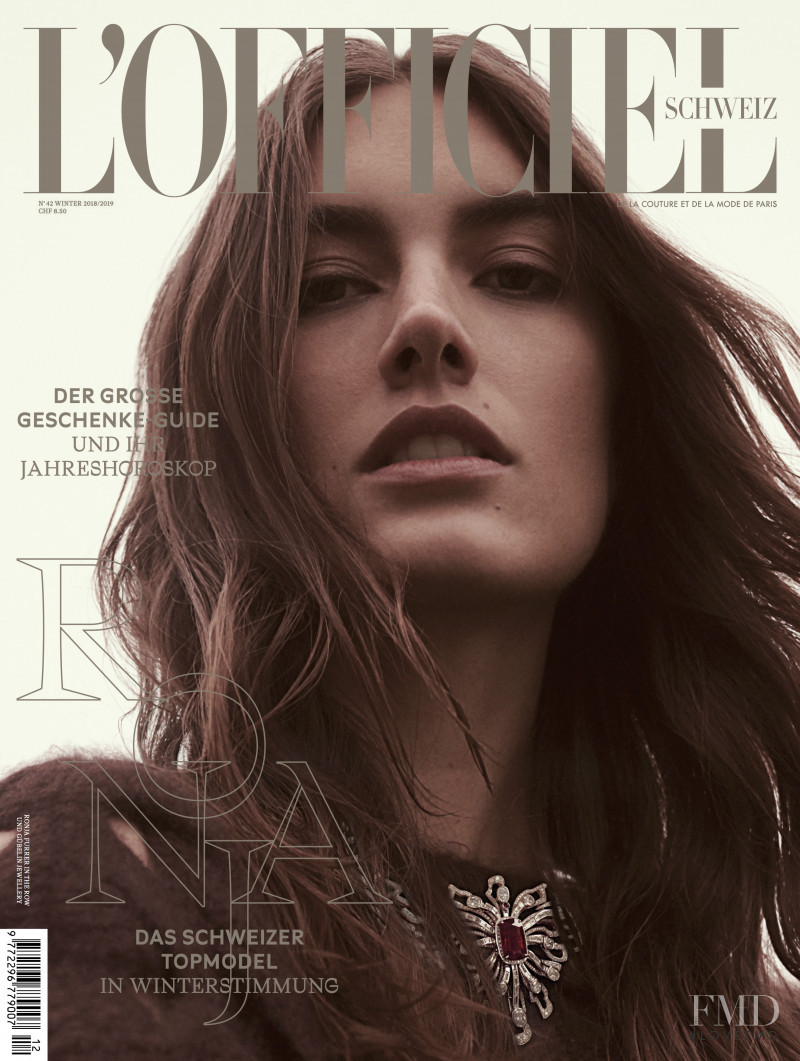Ronja Furrer featured on the L\'Officiel Switzerland cover from January 2019