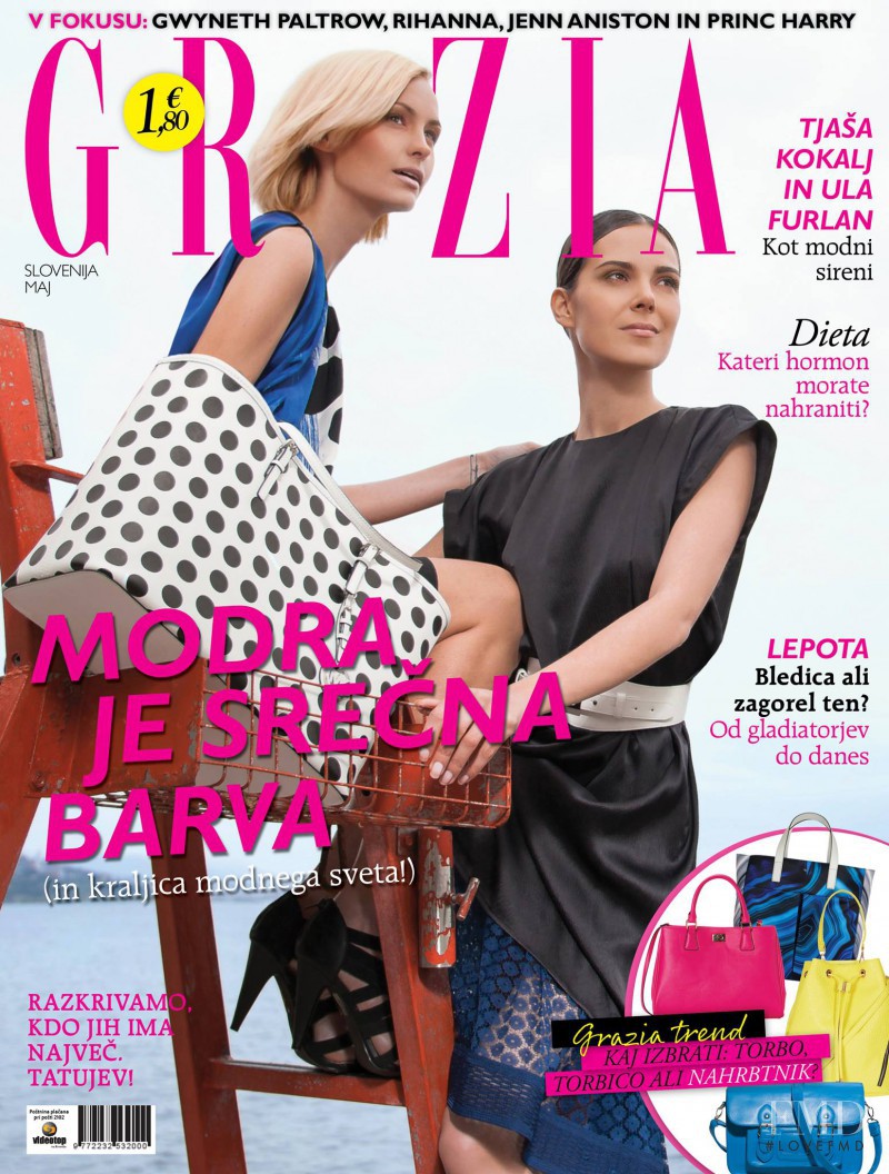 Tjasa Kokalj featured on the Grazia Slovenia cover from May 2014
