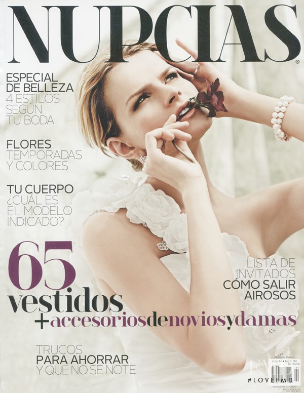 Alena Bachurina featured on the Nupcias Magazine cover from April 2012