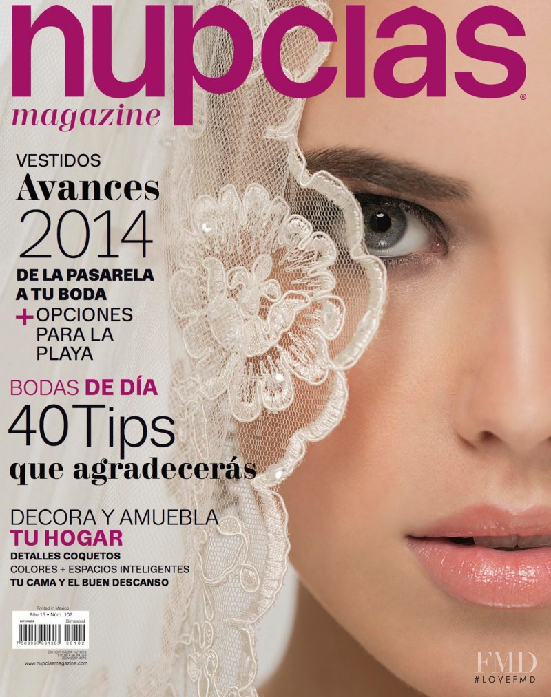 Samantha Krupa featured on the Nupcias Magazine cover from August 2013
