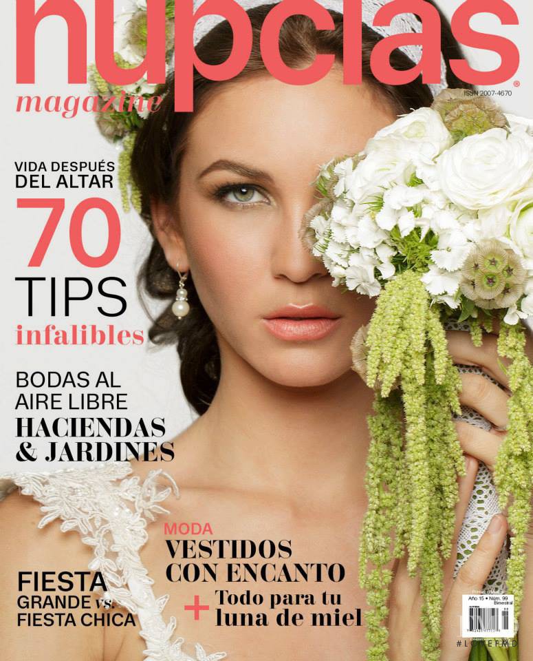 Estefania Leaño featured on the Nupcias Magazine cover from February 2013