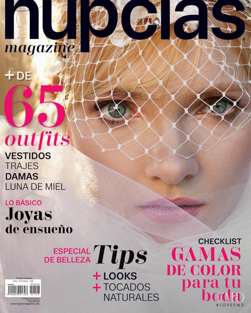 Olga Khomenko featured on the Nupcias Magazine cover from April 2014