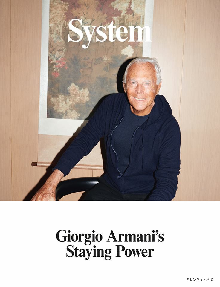 Giorgio Armani featured on the System cover from June 2015