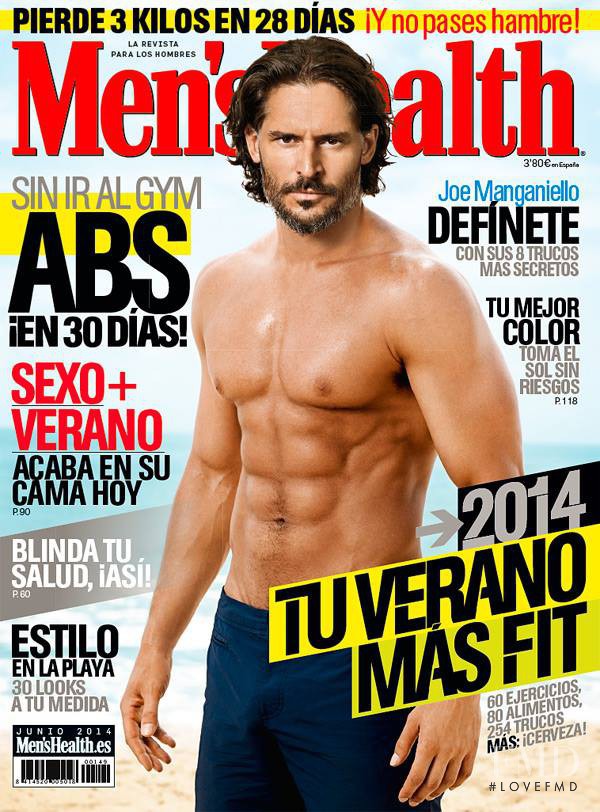 Joe Manganiello featured on the Men\'s Health Spain cover from June 2014