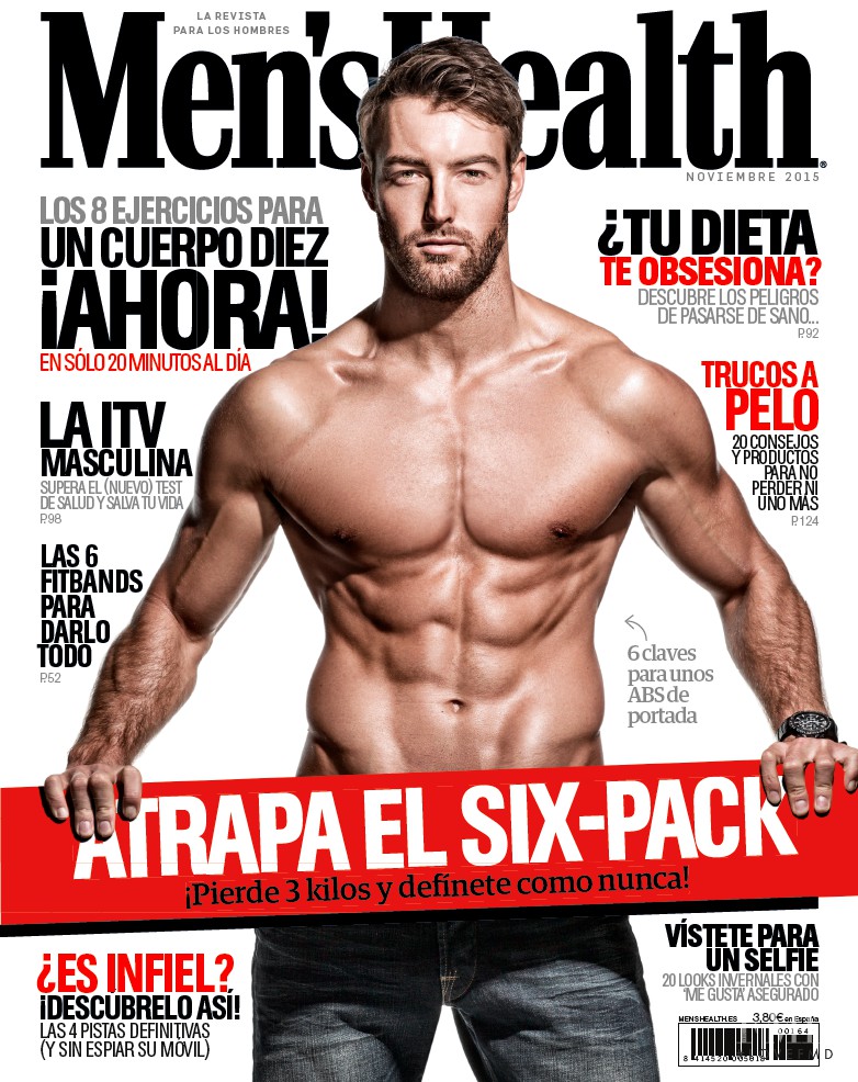  featured on the Men\'s Health Spain cover from November 2015