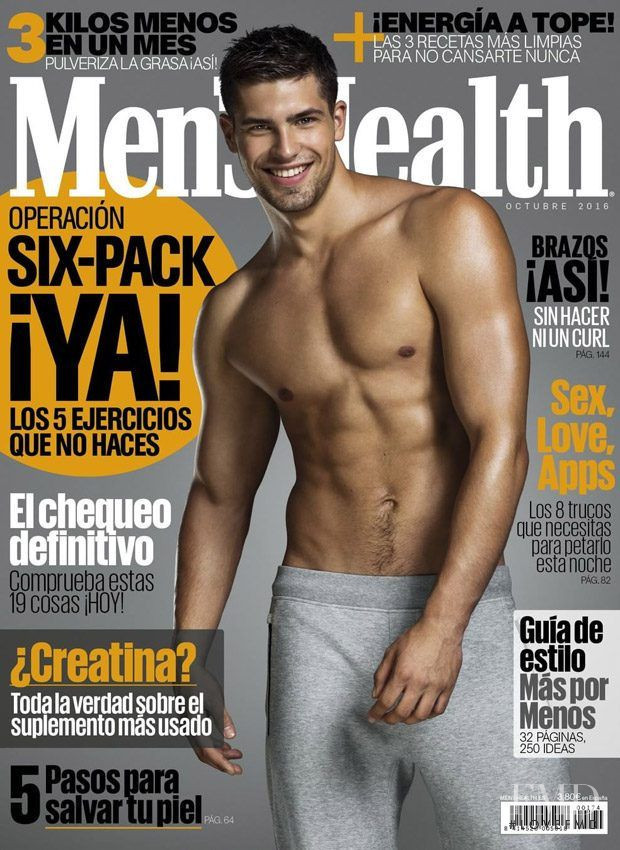 Miroslav Cech featured on the Men\'s Health Spain cover from October 2016