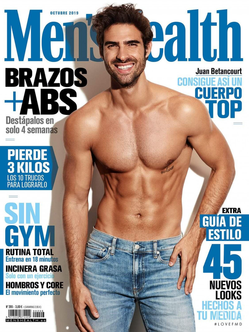 Juan Betancourt featured on the Men\'s Health Spain cover from October 2019
