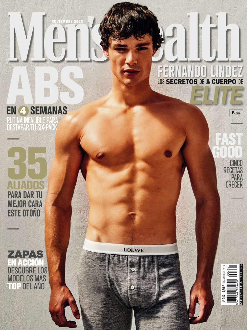 Fernando Lindez featured on the Men\'s Health Spain cover from November 2023