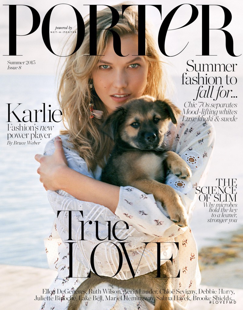 Karlie Kloss featured on the Porter cover from June 2015