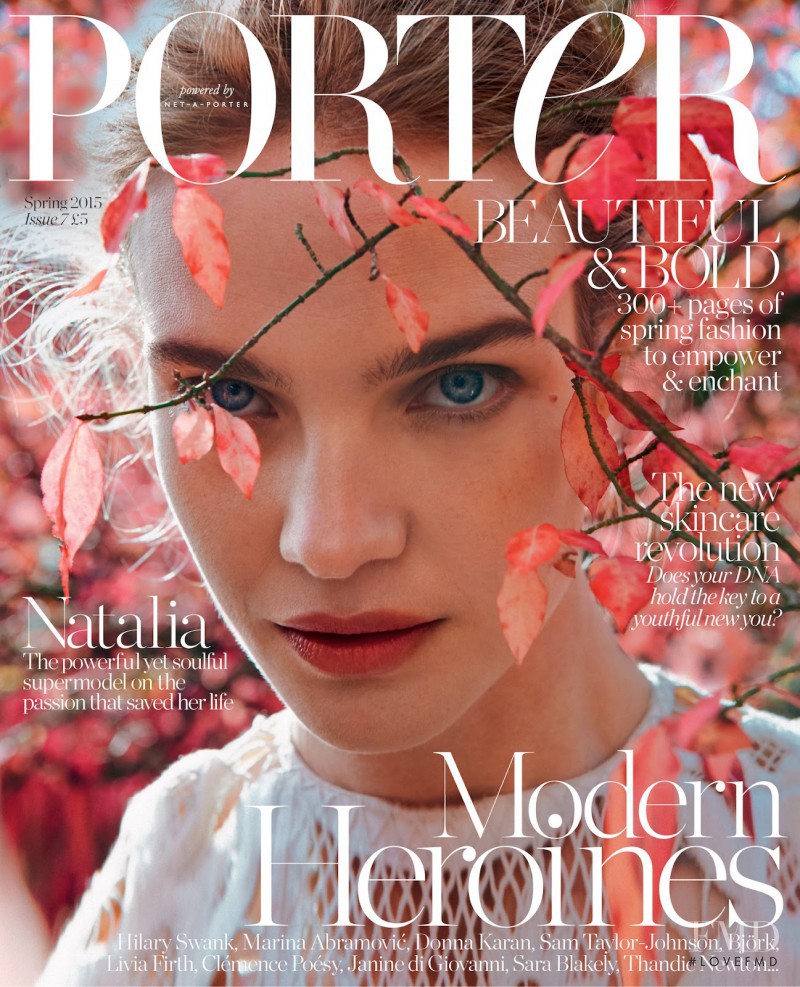 Natalia Vodianova featured on the Porter cover from March 2015