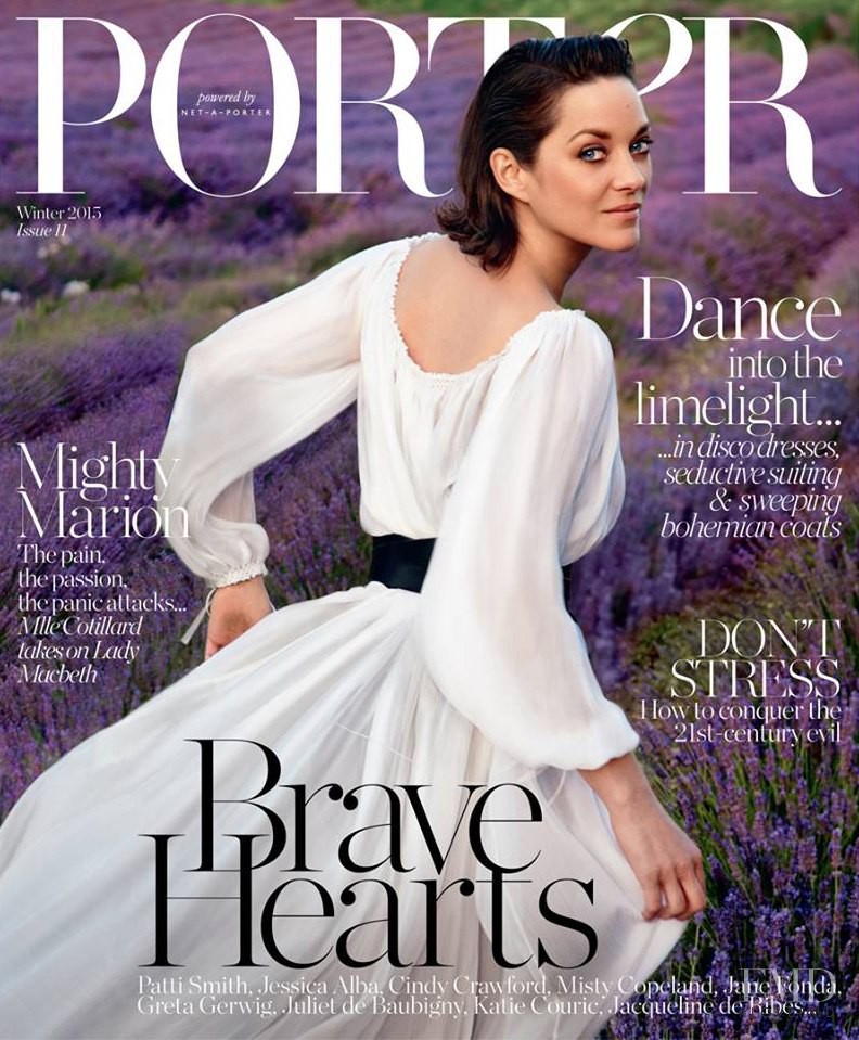 Marion Cotillard featured on the Porter cover from October 2015