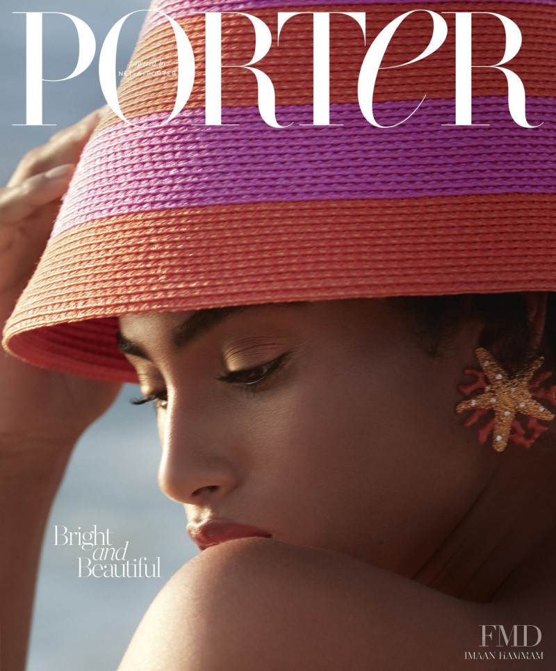 Imaan Hammam featured on the Porter cover from December 2017