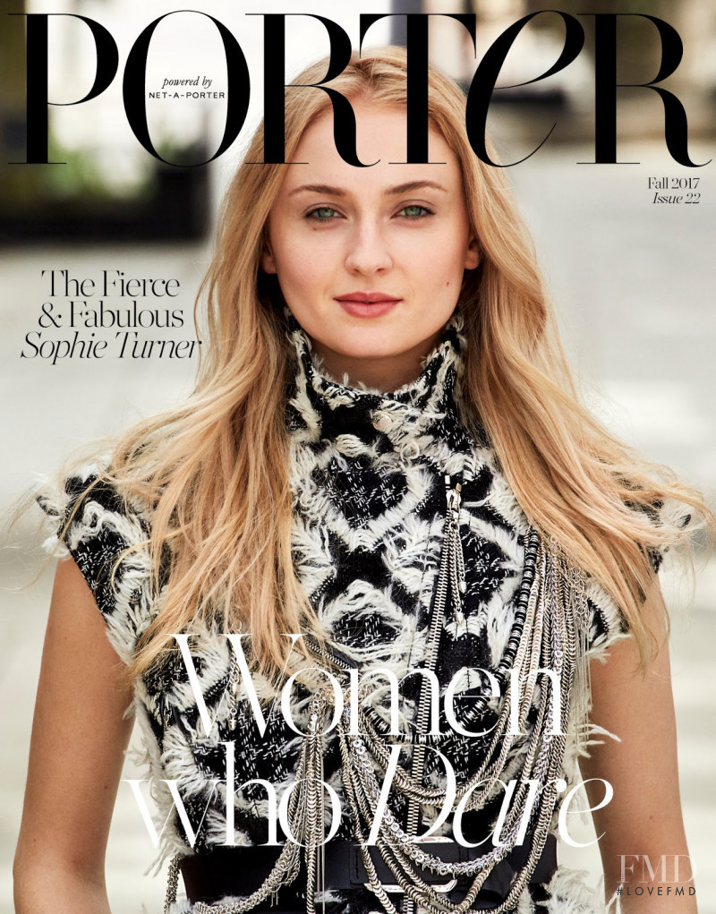 Sophie Turner featured on the Porter cover from September 2017