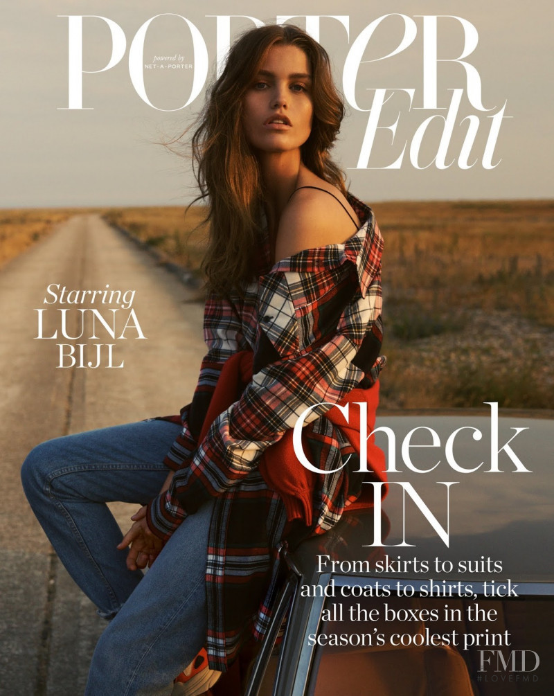 Luna Bijl featured on the Porter cover from August 2018