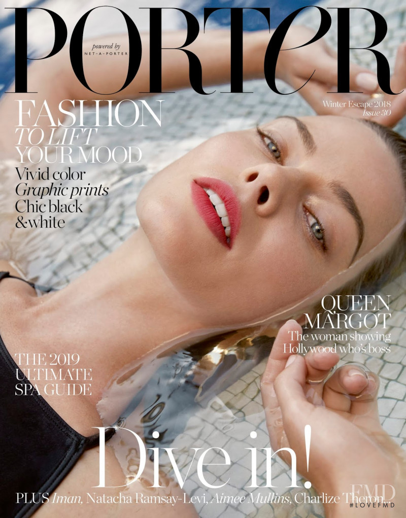 Margot Robbie featured on the Porter cover from December 2018