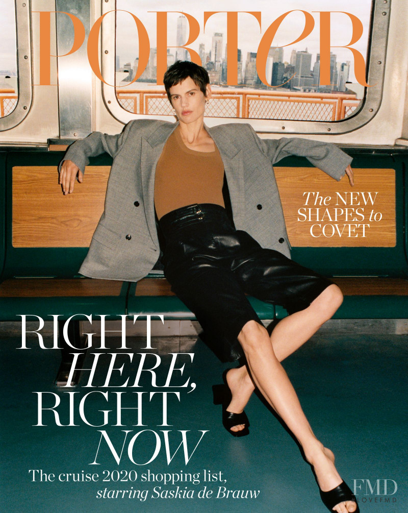 Saskia de Brauw featured on the Porter cover from December 2019