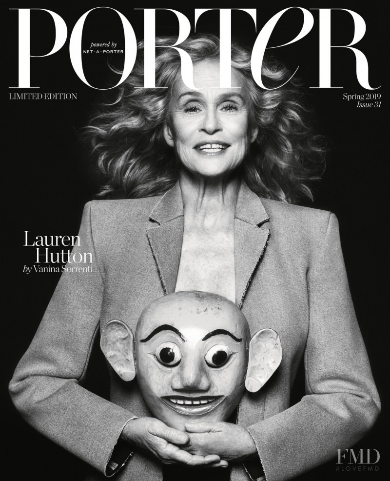 Lauren Hutton featured on the Porter cover from February 2019