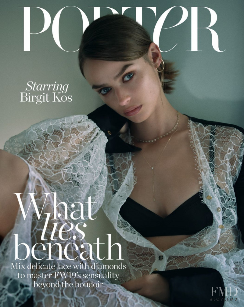 Birgit Kos featured on the Porter cover from October 2019