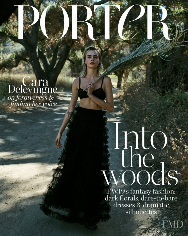 Cara Delevingne featured on the Porter cover from September 2019