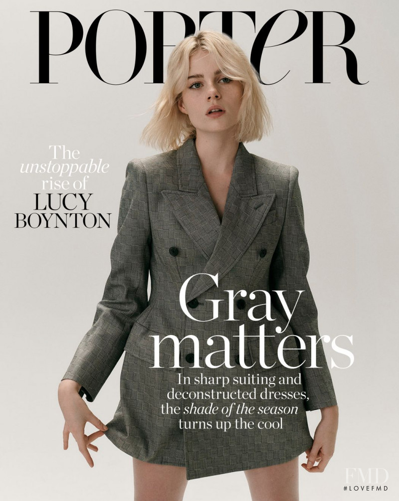 Lucy Boynton featured on the Porter cover from September 2019
