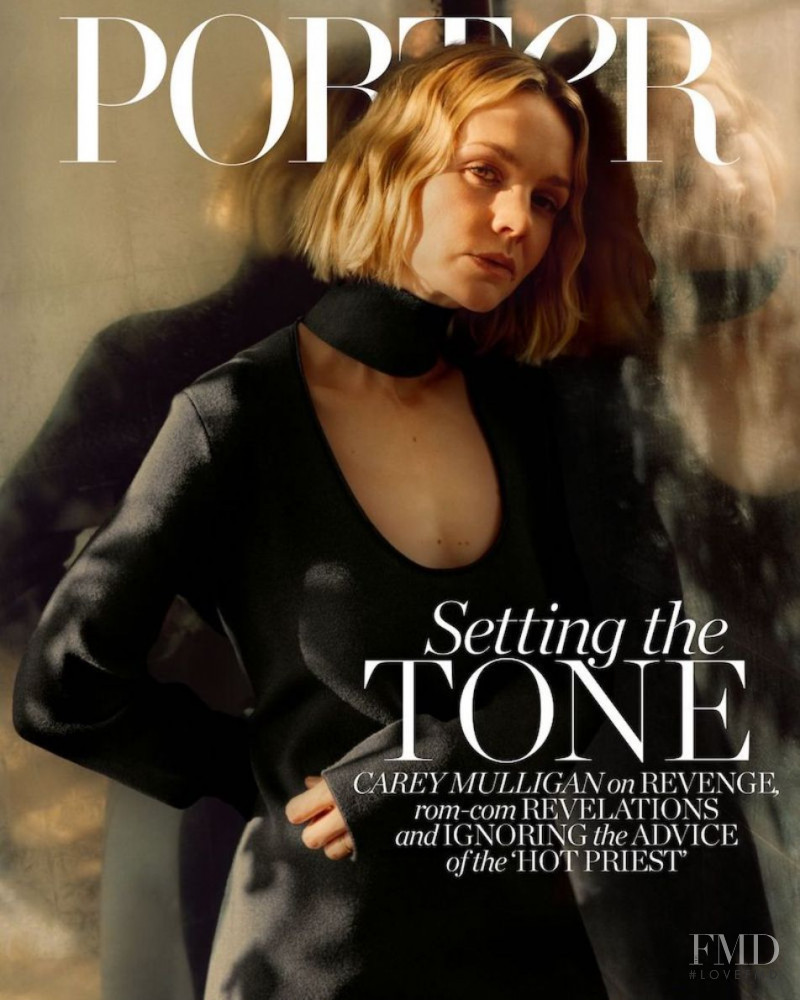 Carey Mulligan featured on the Porter cover from April 2020