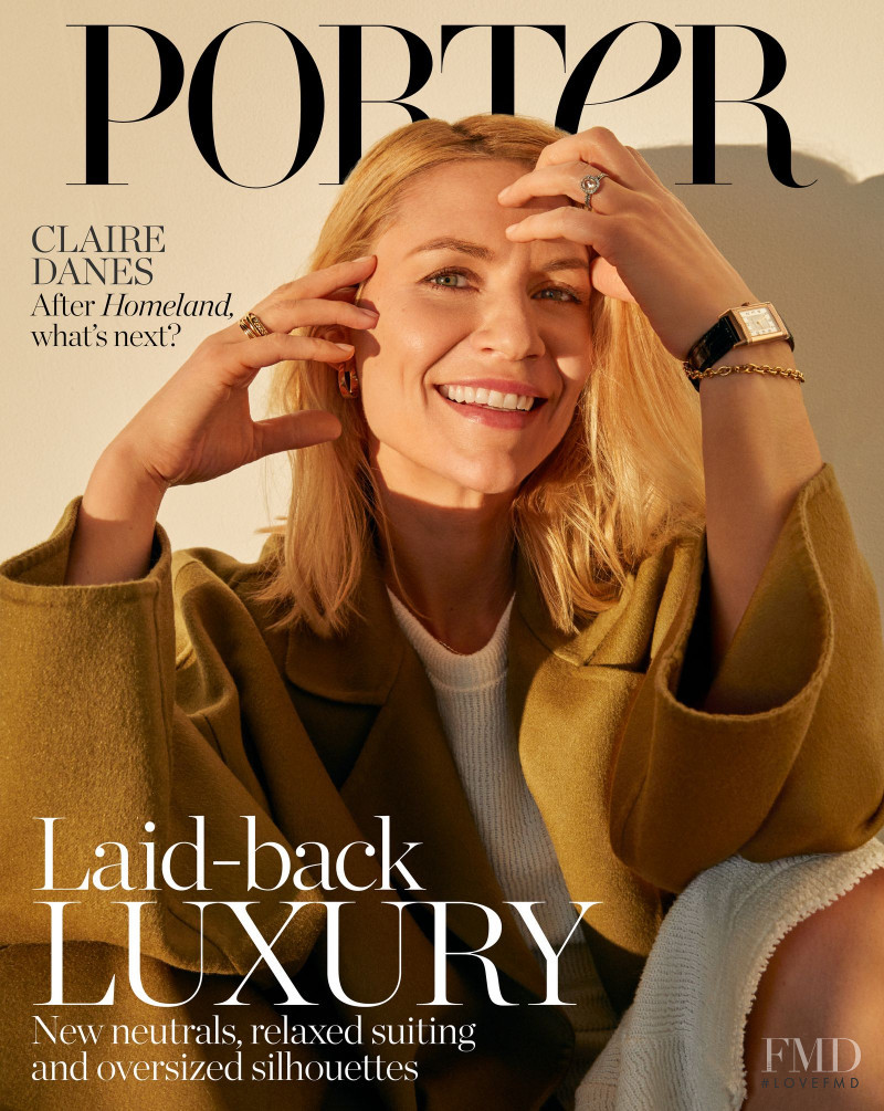 Claire Danes featured on the Porter cover from February 2020
