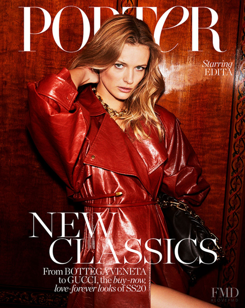 Edita Vilkeviciute featured on the Porter cover from February 2020