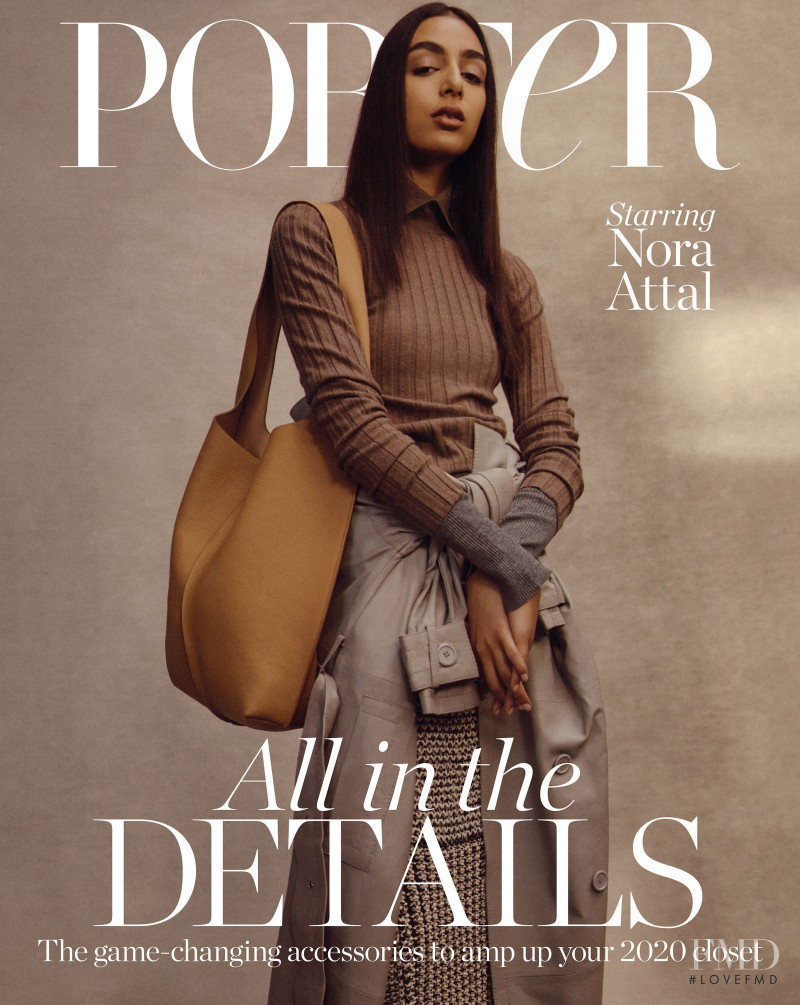Nora Attal featured on the Porter cover from January 2020