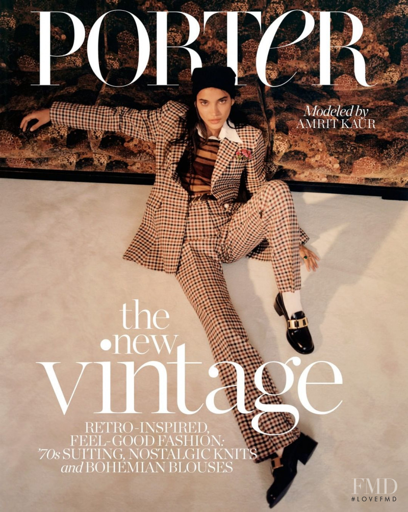 Amrit Kaur featured on the Porter cover from July 2020