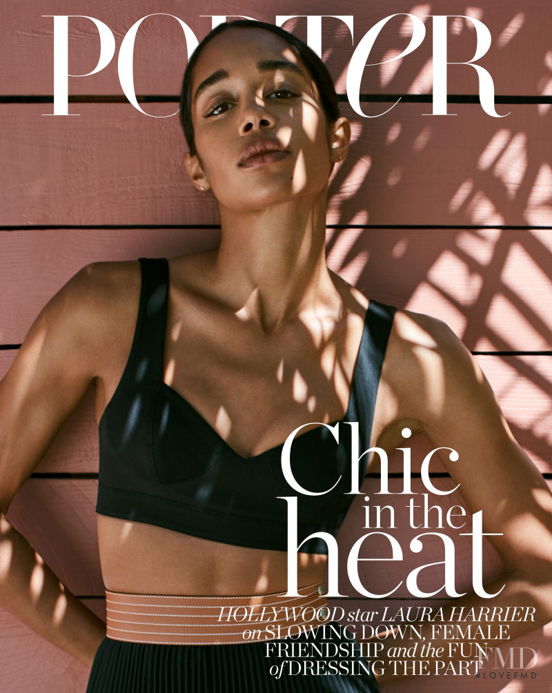 Laura Harrier featured on the Porter cover from June 2020