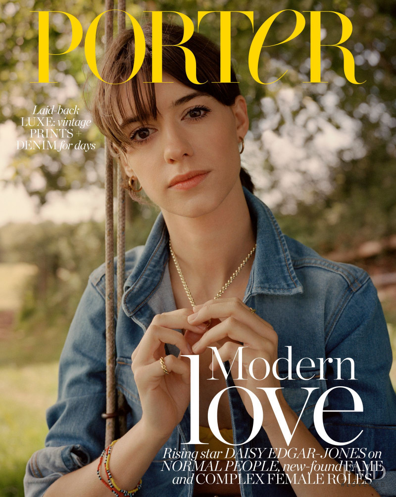 Daisy Edgar-Jones featured on the Porter cover from June 2020