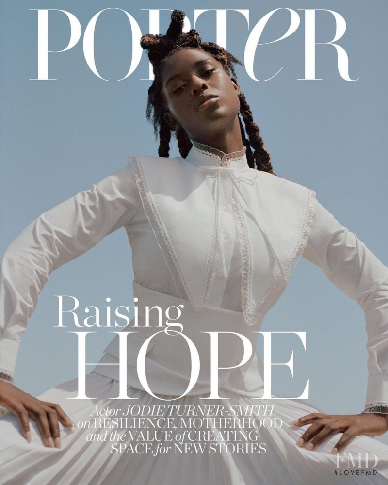 Jodie Turner-Smith featured on the Porter cover from September 2020