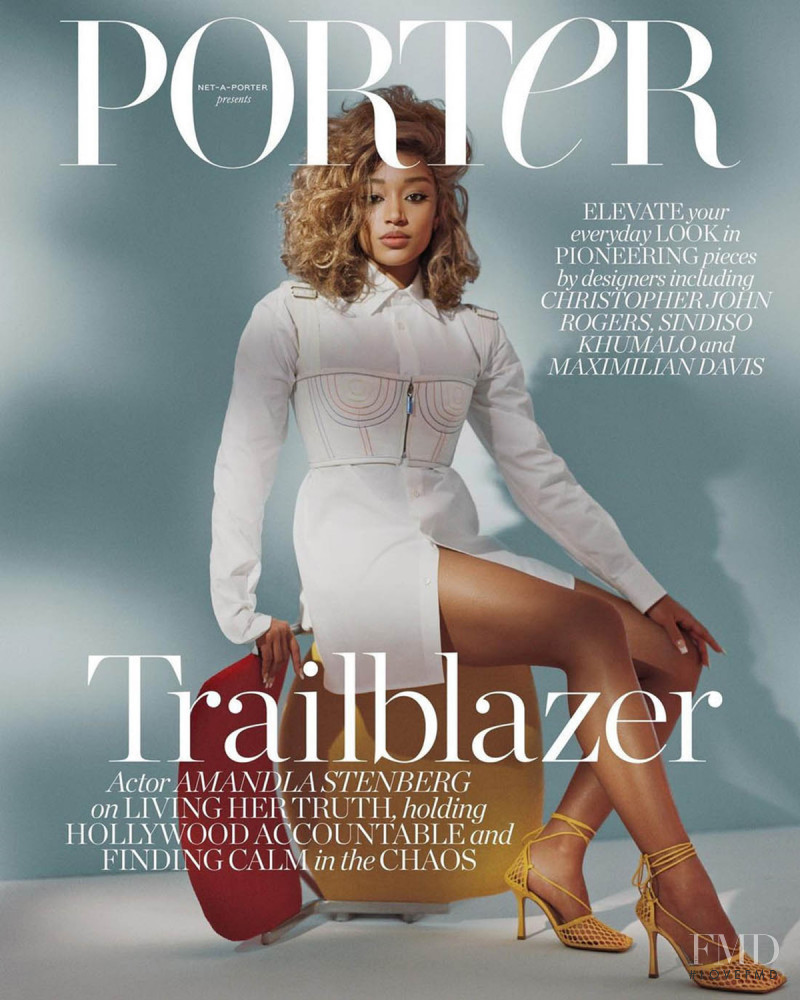 Amandla Stenberg featured on the Porter cover from February 2021