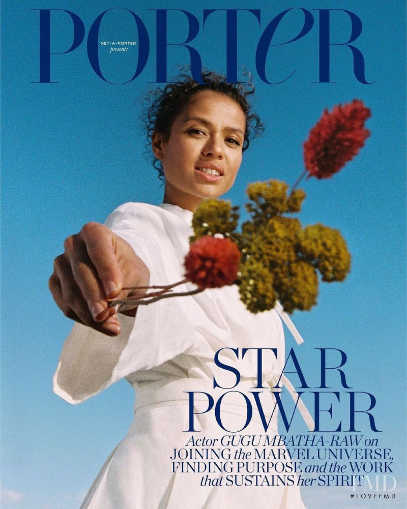 Gugu Mbatha-Raw featured on the Porter cover from June 2021