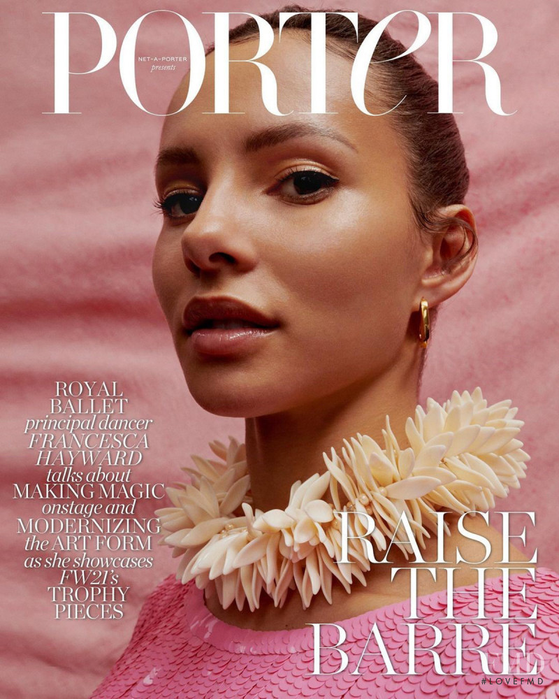 Francesca Hayward featured on the Porter cover from October 2021