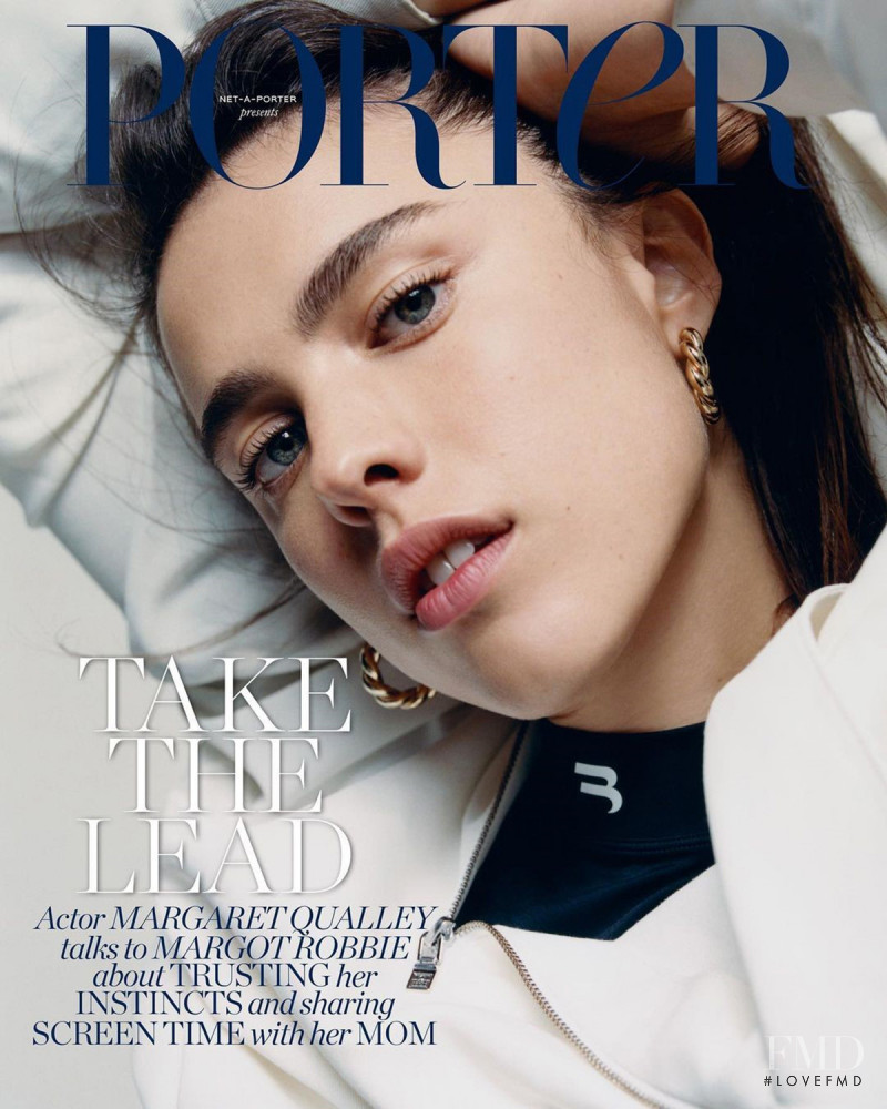 Margaret Qualley featured on the Porter cover from September 2021