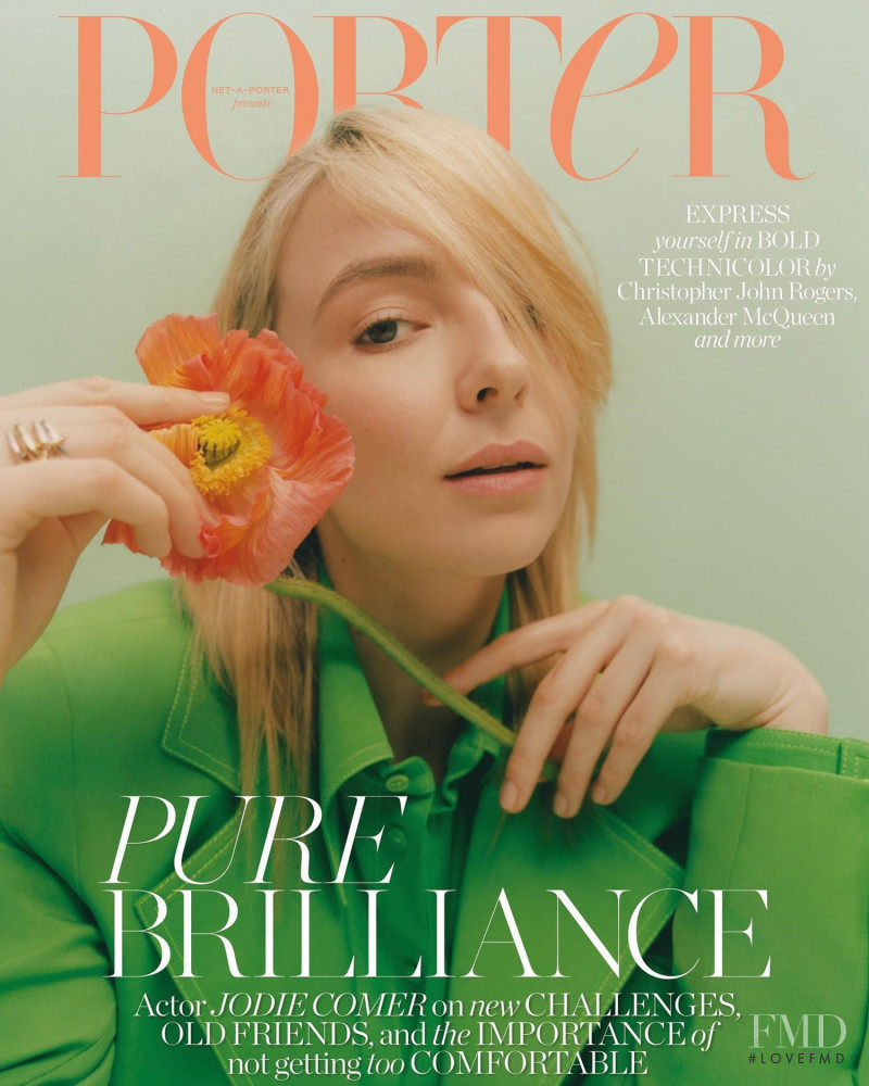 Jodie Comer featured on the Porter cover from March 2022