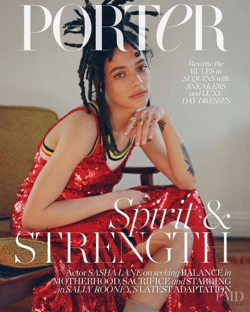 Sasha Lane featured on the Porter cover from May 2022