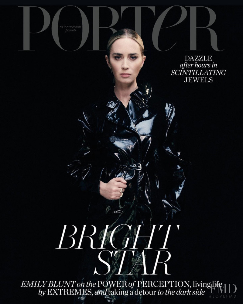 Emily Blunt featured on the Porter cover from November 2022