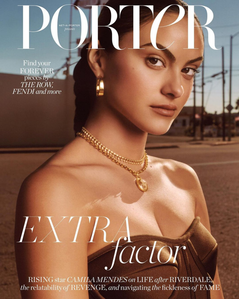 Camilla Mendes featured on the Porter cover from November 2022
