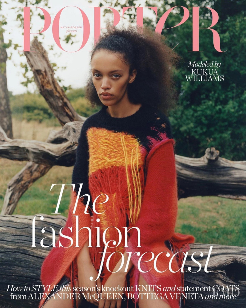 Kukua Williams featured on the Porter cover from October 2022