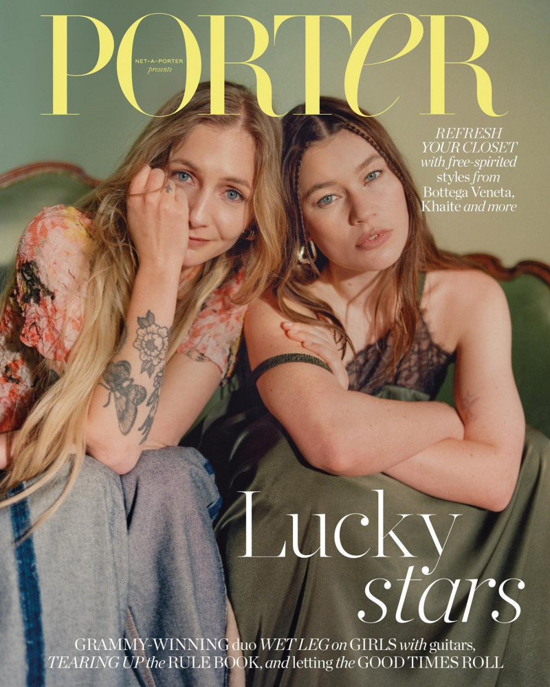 WET LEG (Rhian Teasdale, Hester Chambers) featured on the Porter cover from April 2023