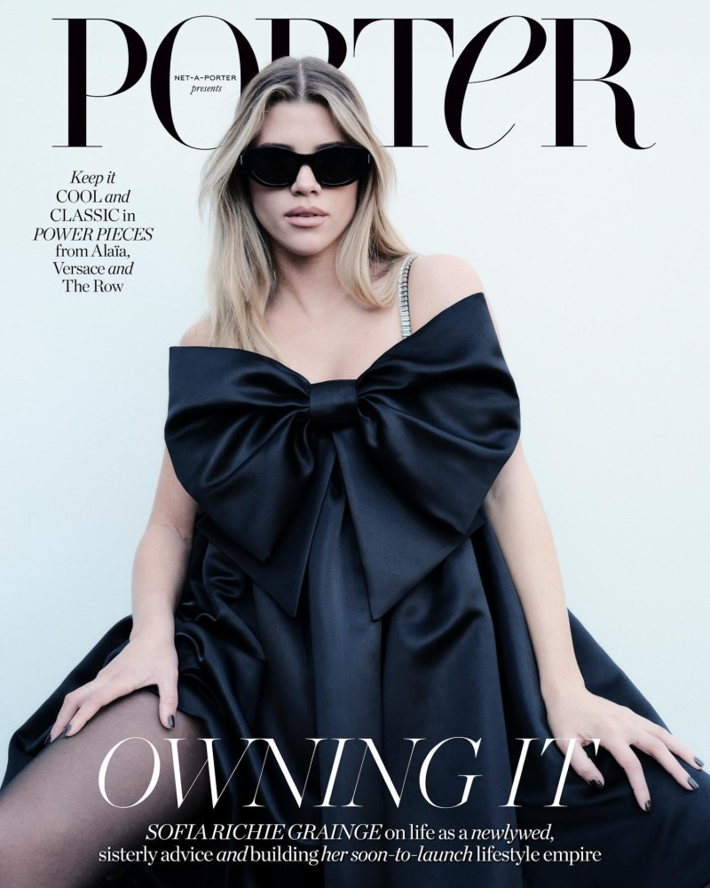 Sofia Richie Grainge featured on the Porter cover from December 2023