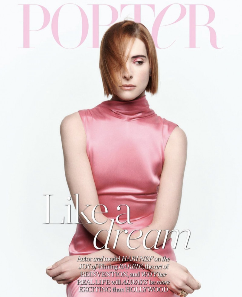 Hari Nef featured on the Porter cover from July 2023